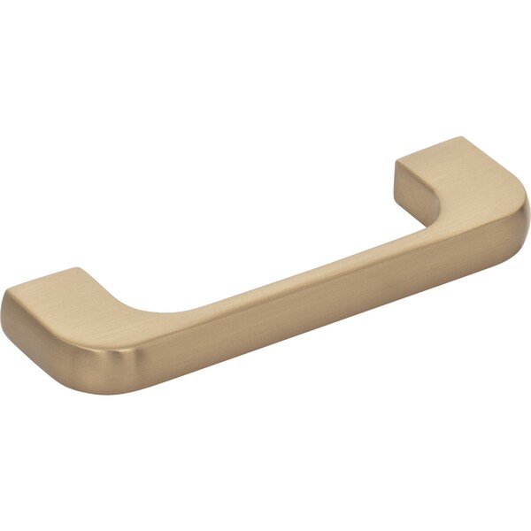 3 Center-to-Center Satin Bronze Alvar Cabinet Pull